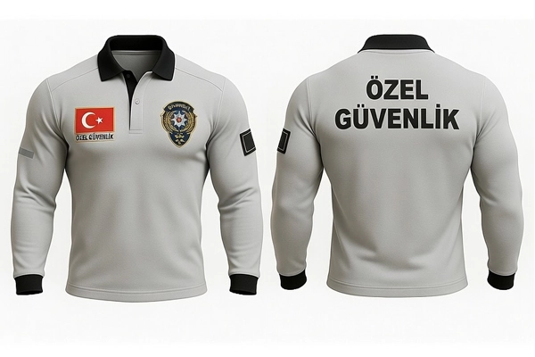 Özel Güvenlik Uzun Kol Polo Yaka Tişört