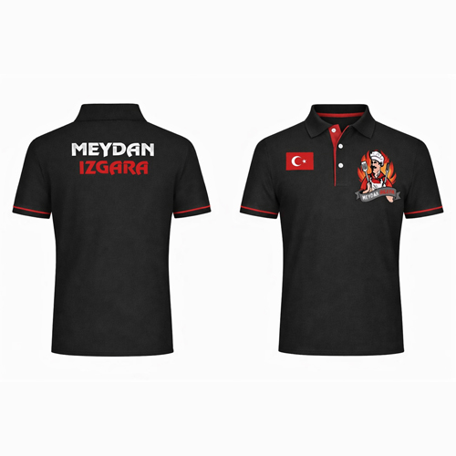 Logolu Polo Yaka Restoran Personel Tişörtü