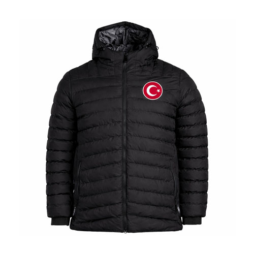 Türkiye Siyah Kapüşonlu Şişme Mont